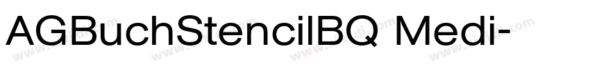 AGBuchStencilBQ Medi字体转换